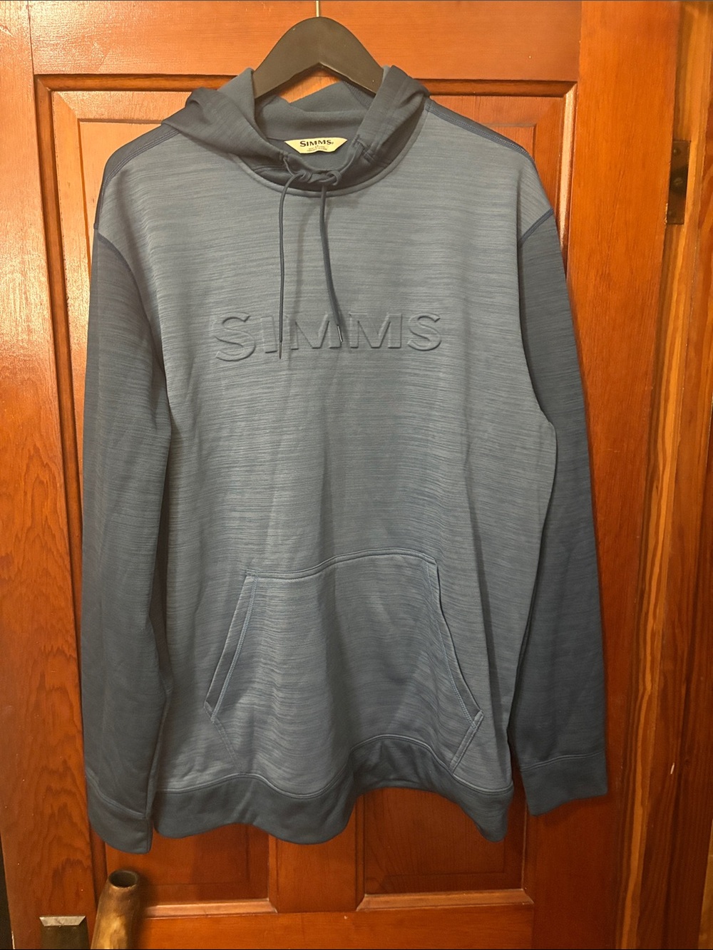 Simms Challenger Hoodie - Men's L Blue Pullover Fishing Outdoors Hiking